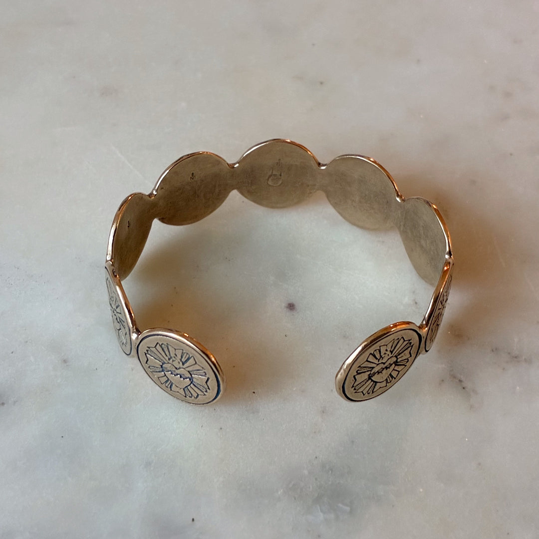 MIMOSA Handcrafted Sacred Heart Bracelet in Bronze