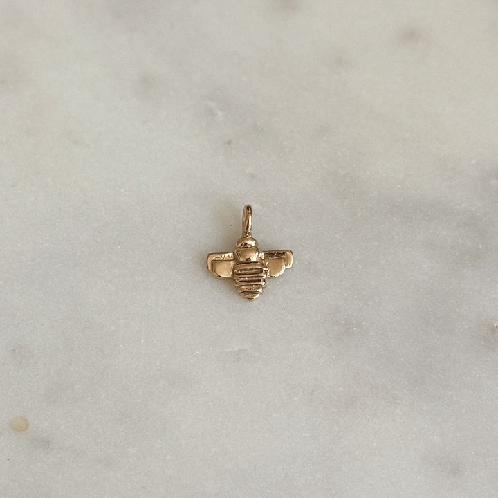 MIMOSA Handcrafted Small Bee Pendant in Bronze