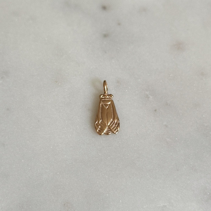 MIMOSA Handcrafted Small Cicada Pendant in Bronze