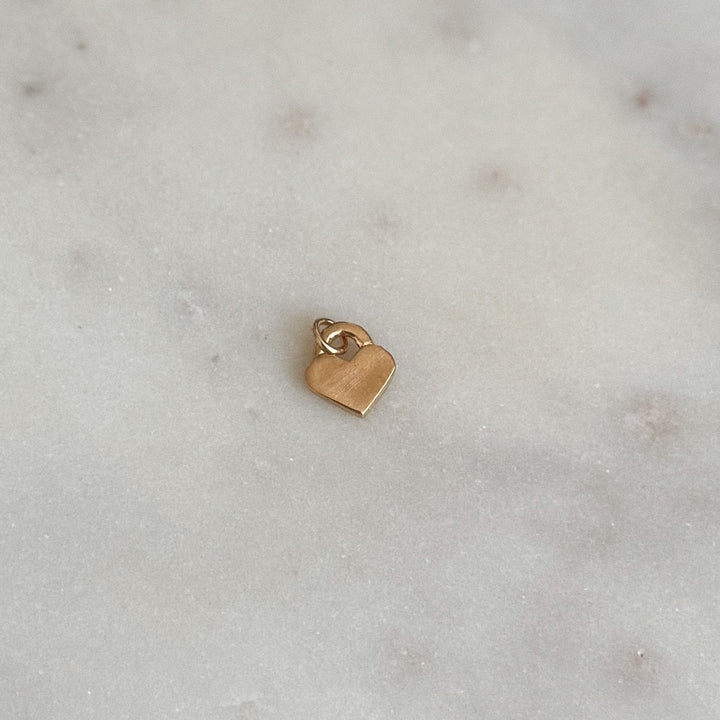 MIMOSA Handcrafted Small Heart Pendant in Bronze