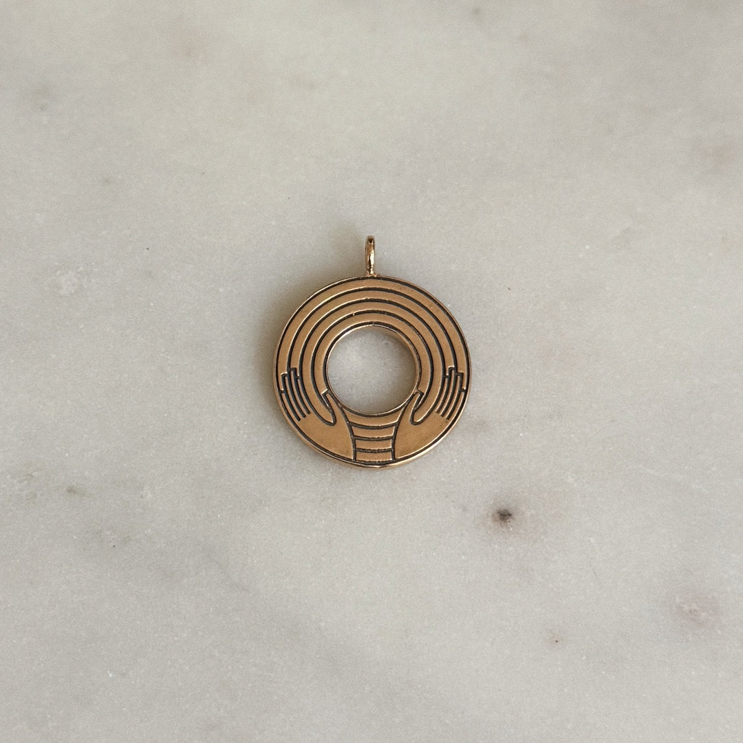 MIMOSA Handcrafted Small Bronze Aaronic Blessing Pendant
