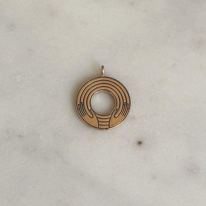 MIMOSA Handcrafted Small Bronze Aaronic Blessing Pendant