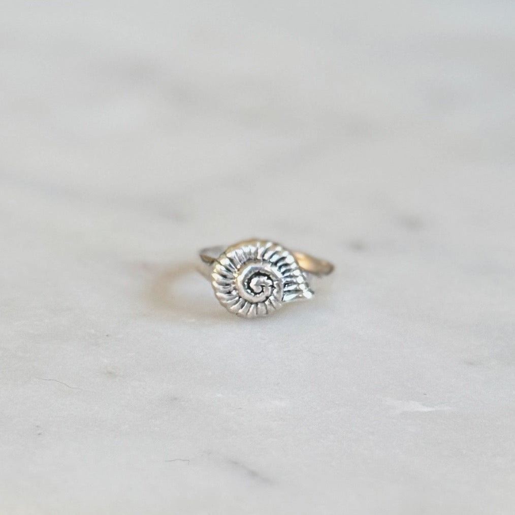 Sterling Silver Snail Shell Ring