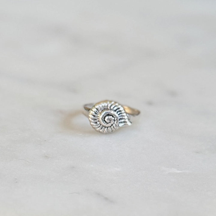Sterling Silver Snail Shell Ring