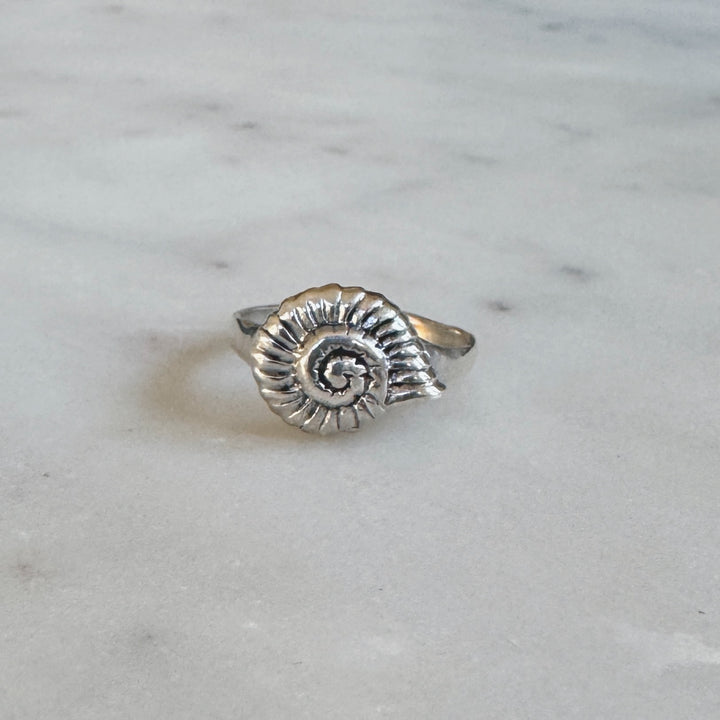Sterling Silver Snail Shell Ring