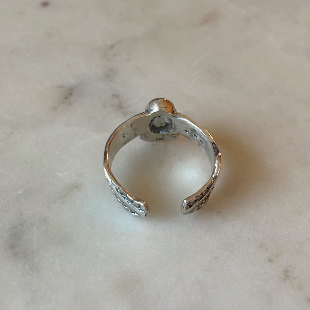 Sterling Silver Owl Ring from MIMOSA Handcrafted