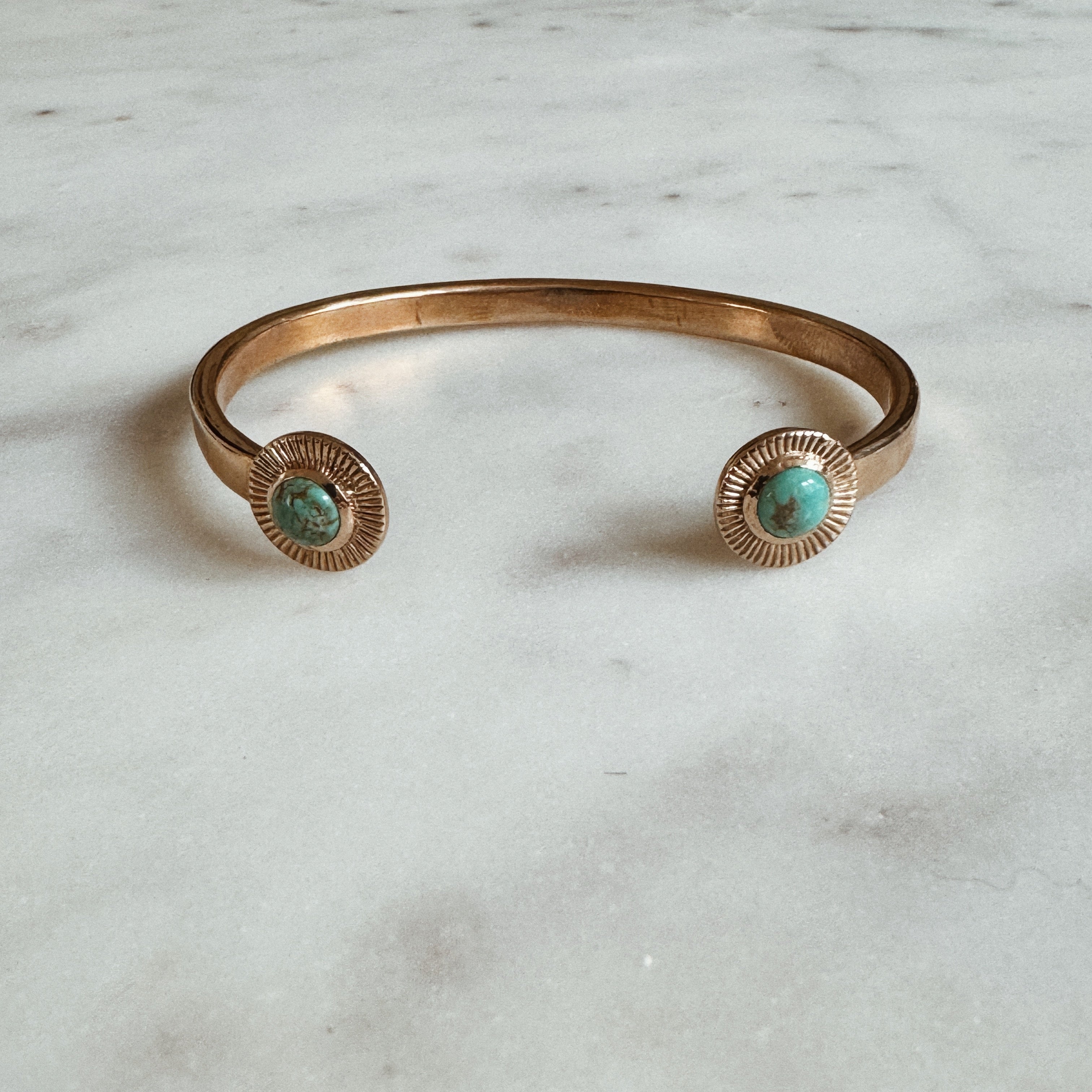 Sunburst Bracelet with Turquoise | MIMOSA Handcrafted