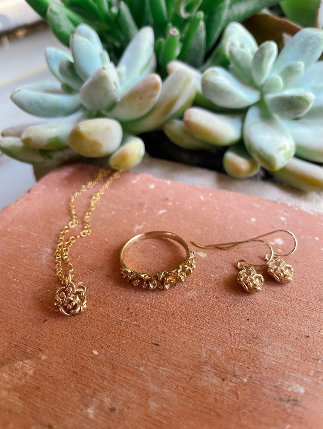 succulent jewelry Succulent Earrings