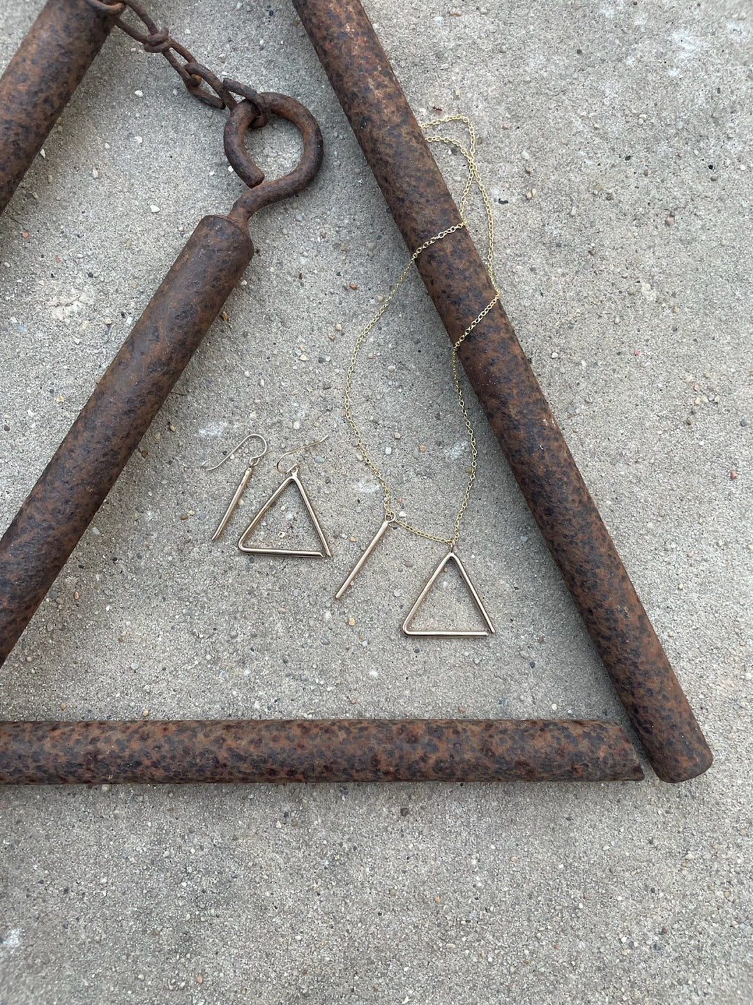 MIMOSA Handcrafted Triangle Jewelry