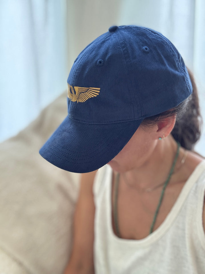 Navy Blue Pelican Hat from MIMOSA Handcrafted
