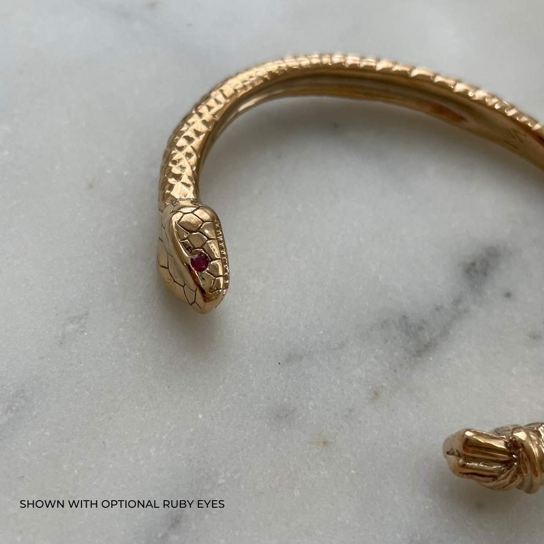 Blood Red Snake Bracelet – Feather & Foxglove