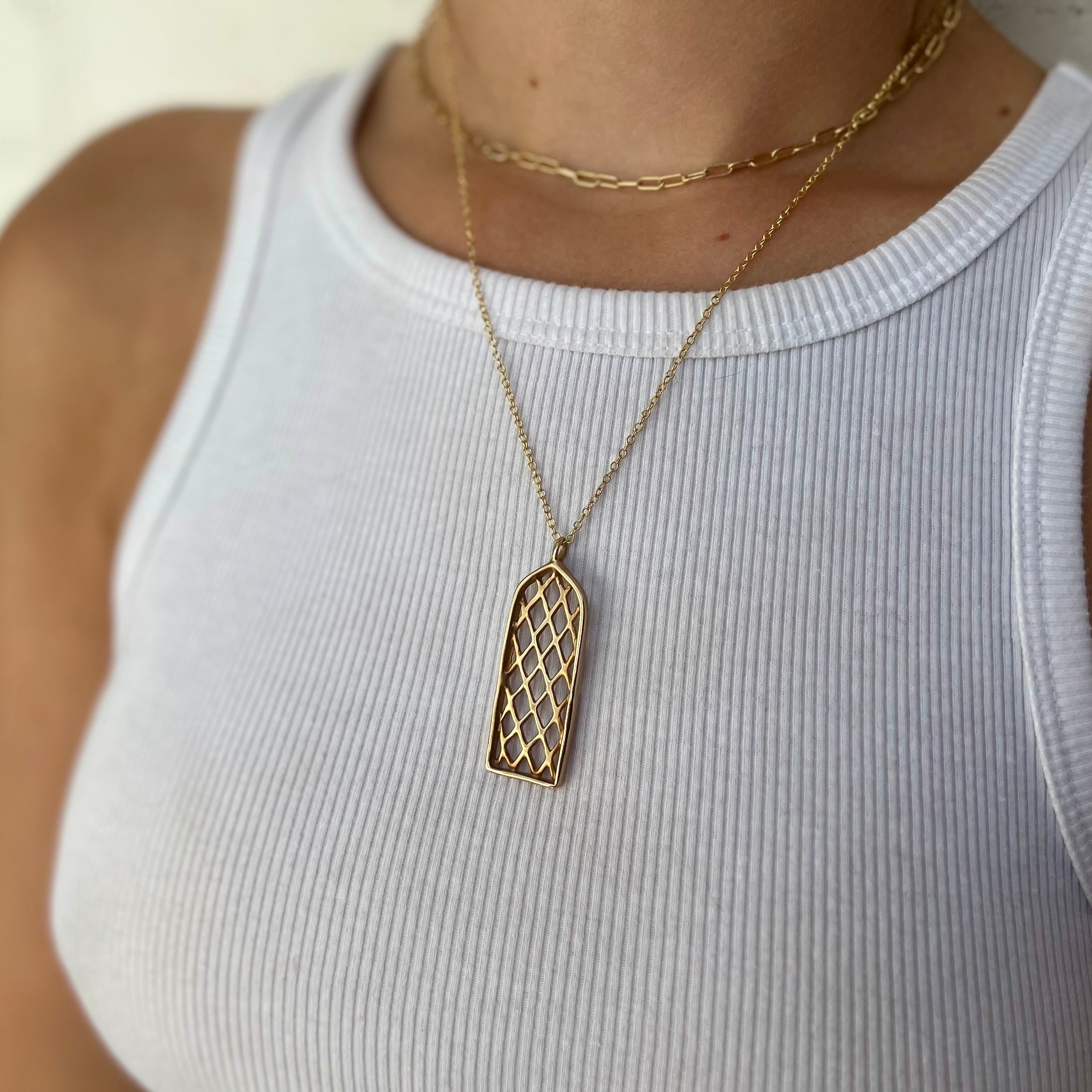 Stained Glass Window Necklace | MIMOSA Handcrafted