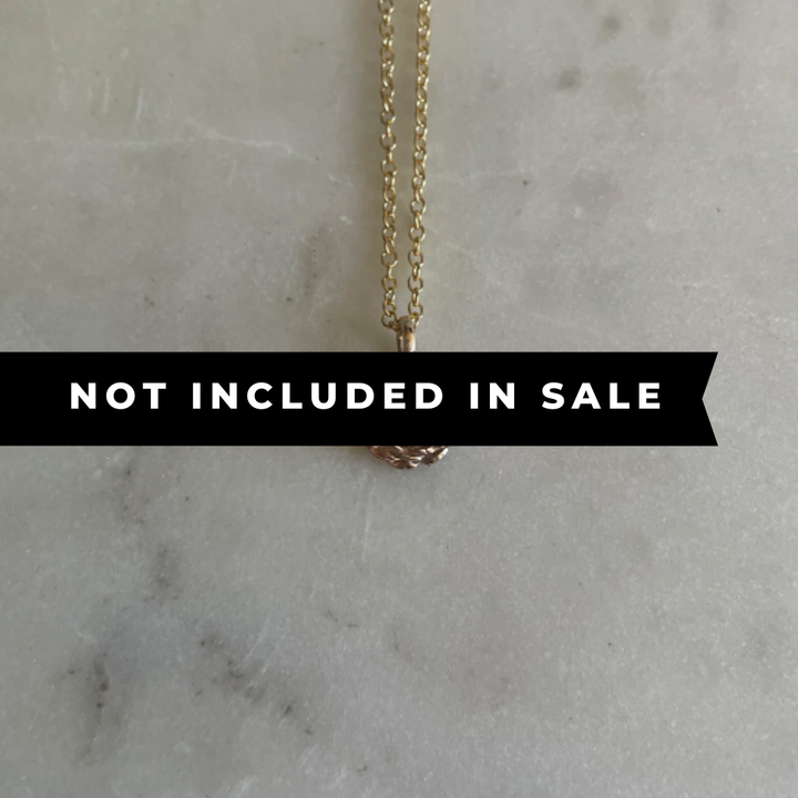 14K GOLD CAMELLIA PENDANT — SMALL