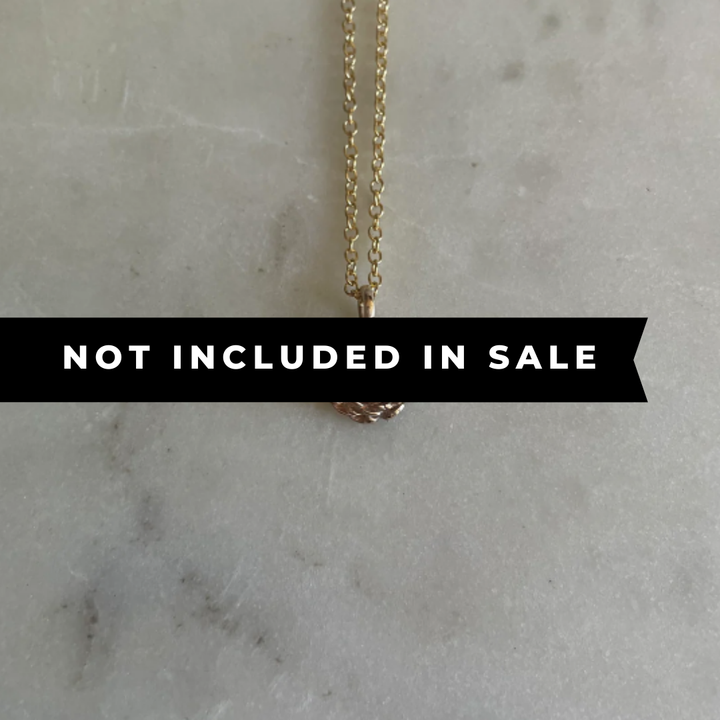 14K GOLD CAMELLIA PENDANT — SMALL