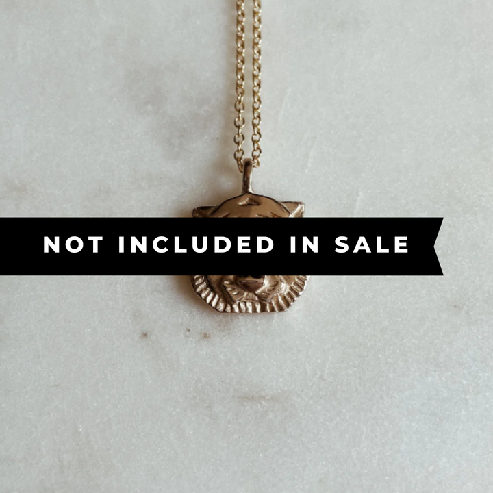14K GOLD TIGER PENDANT — SMALL