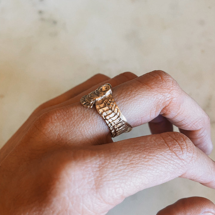 14K Gold Owl Ring | MIMOSA Handcrafted