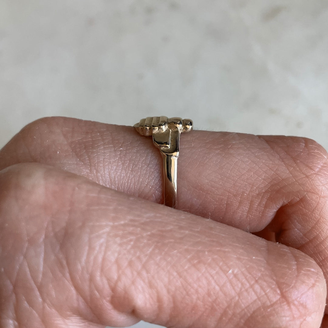 MIMOSA Handcrafted Bee Ring in 14K Gold