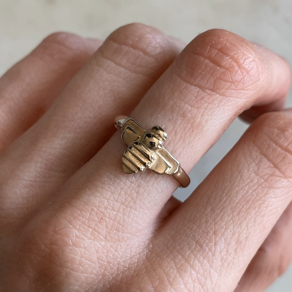 MIMOSA Handcrafted Bee Ring in 14K Gold
