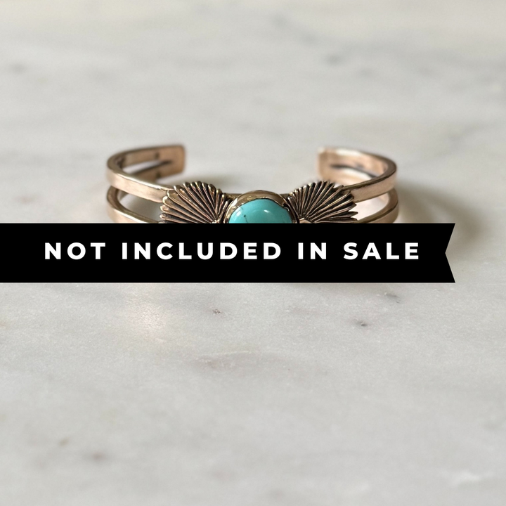 PALMETTO LEAF CUFF + TURQUOISE