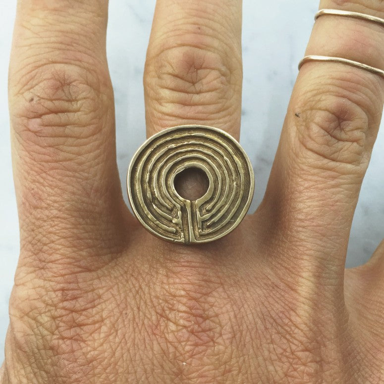 LABYRINTH RING - MIMOSA Handcrafted Jewelry