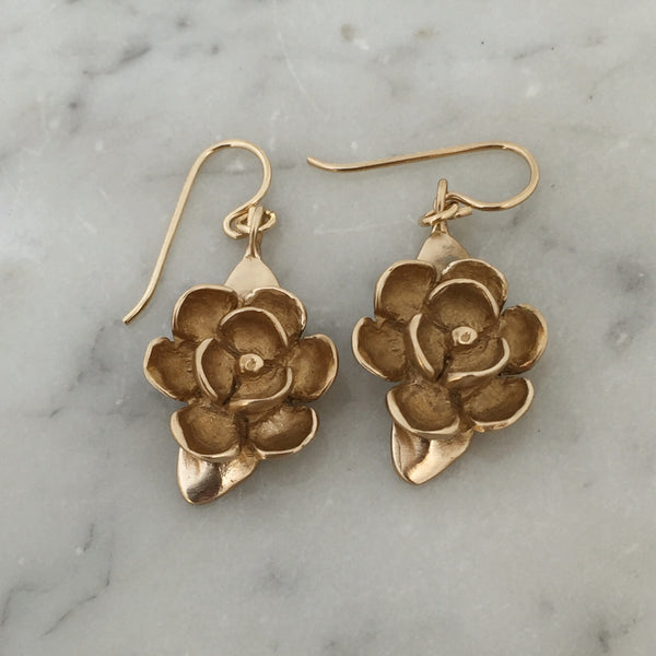 Flowers Blooming earrings — AgAuCu: handcrafted jewelry