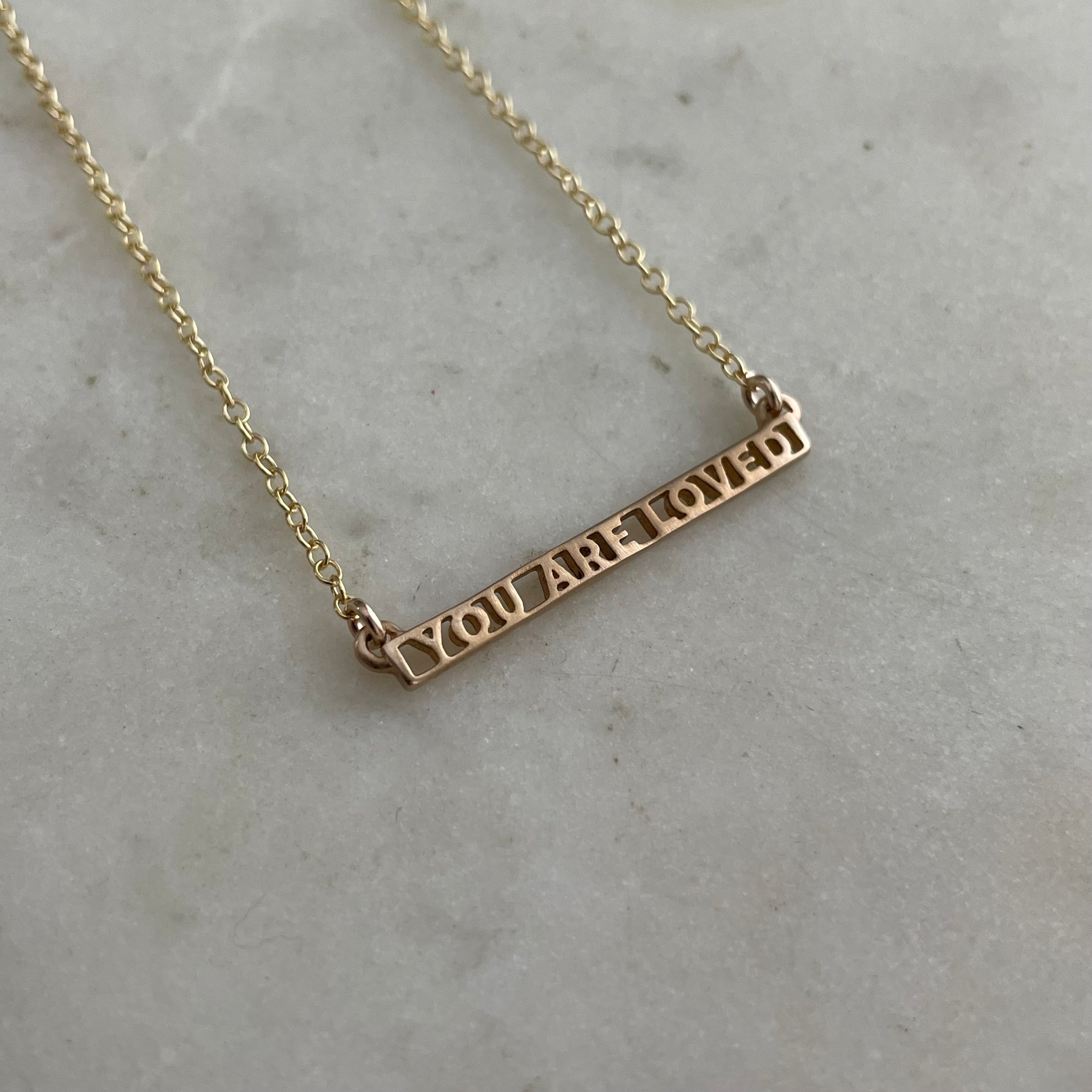 You are loved” Necklace – Shop where you are loved.