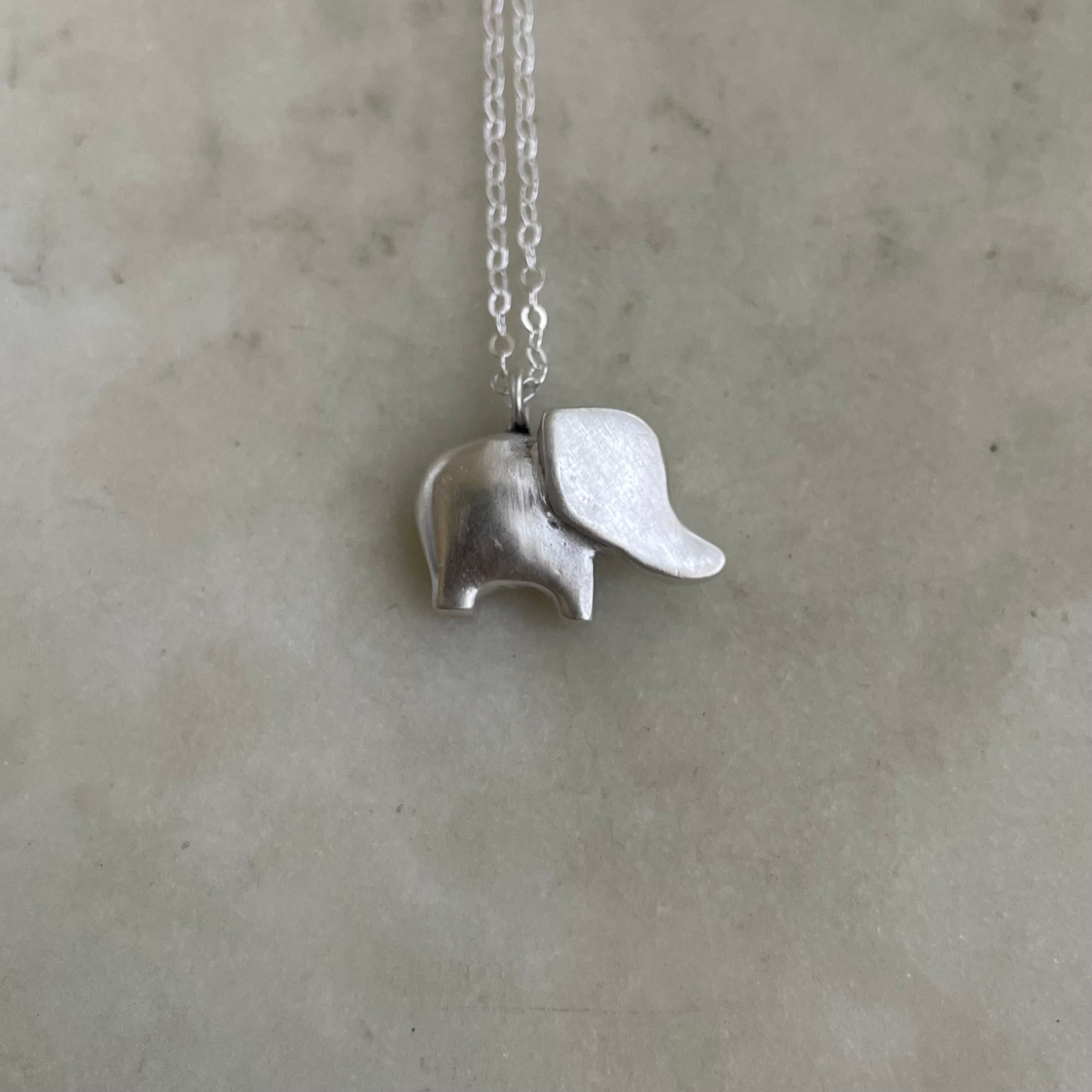 Sterling Silver Good Luck Elephant Pendant Necklace | flyingtutu,jewelry,handmade  jewelry,sterling silver