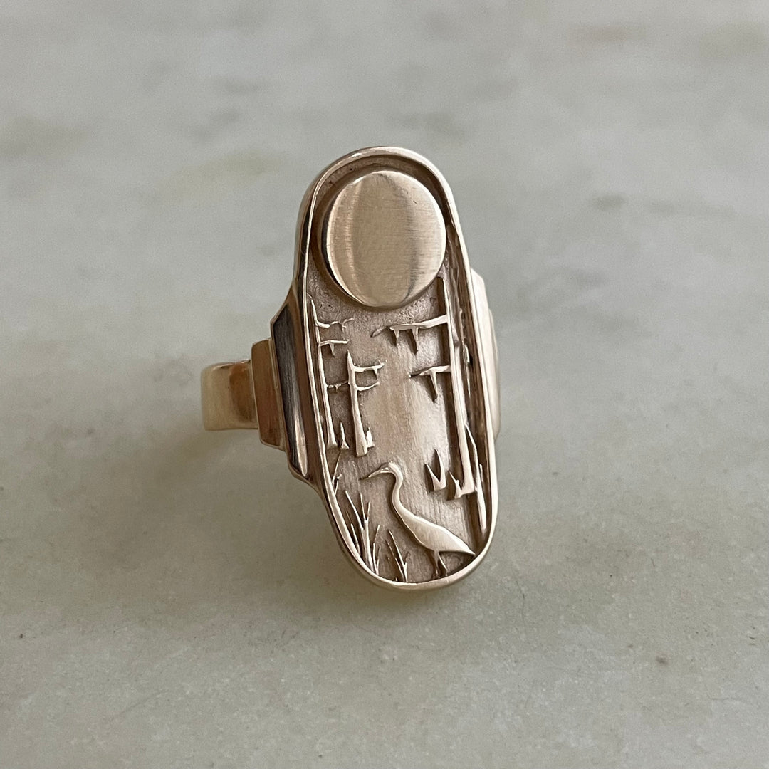 Mla Gold Rings 14K Gold Louisiana Wild Statement Ring | MIMOSA Handcrafted