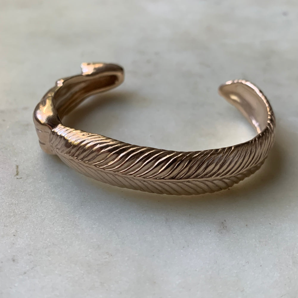 Handmade Bronze Squirrel Cuff Bracelet