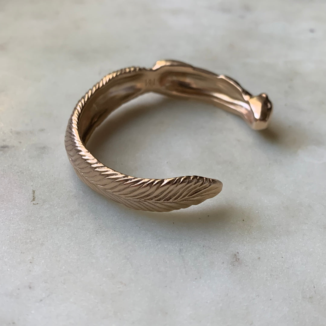 Handmade Bronze Squirrel Cuff Bracelet