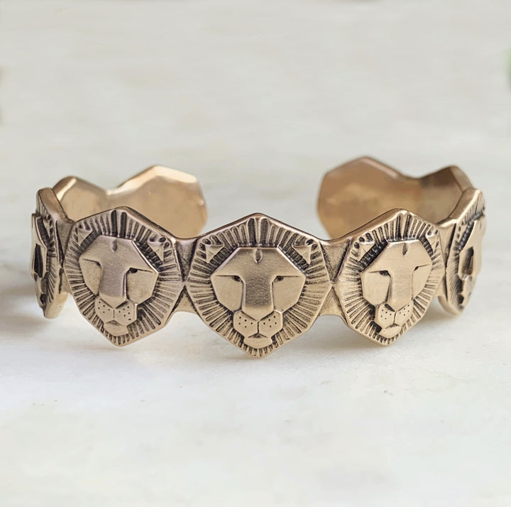 LION CUFF BRACELET - MIMOSA Handcrafted Jewelry
