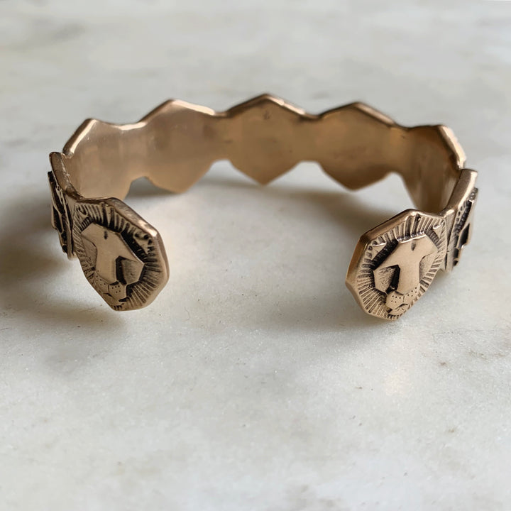 LION CUFF BRACELET - MIMOSA Handcrafted Jewelry