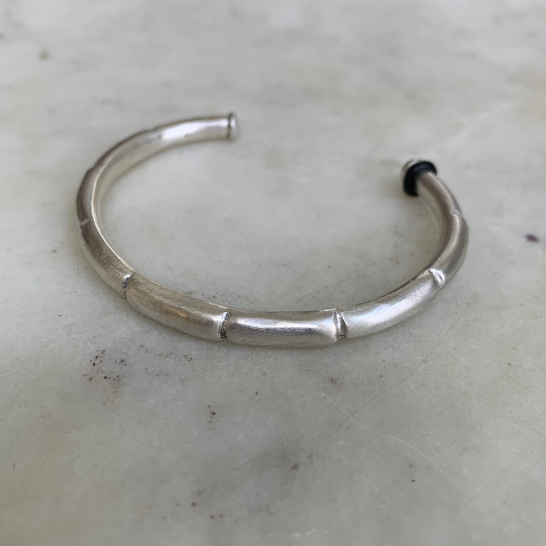 Handmade Silver Habit Tracker Cuff Bracelet