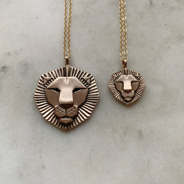 LION PENDANTS — SMALL & LARGE - MIMOSA Handcrafted Jewelry