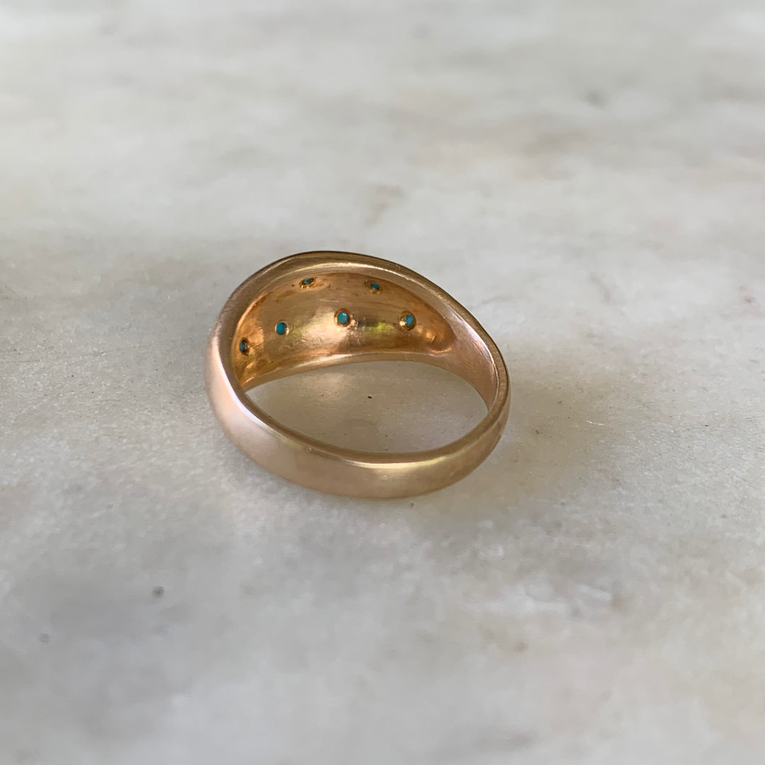 THE AMANDA RING — 8 TURQUOISE STONES - MIMOSA Handcrafted Jewelry