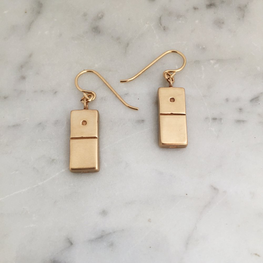 DOMINO EARRINGS - MIMOSA Handcrafted Jewelry