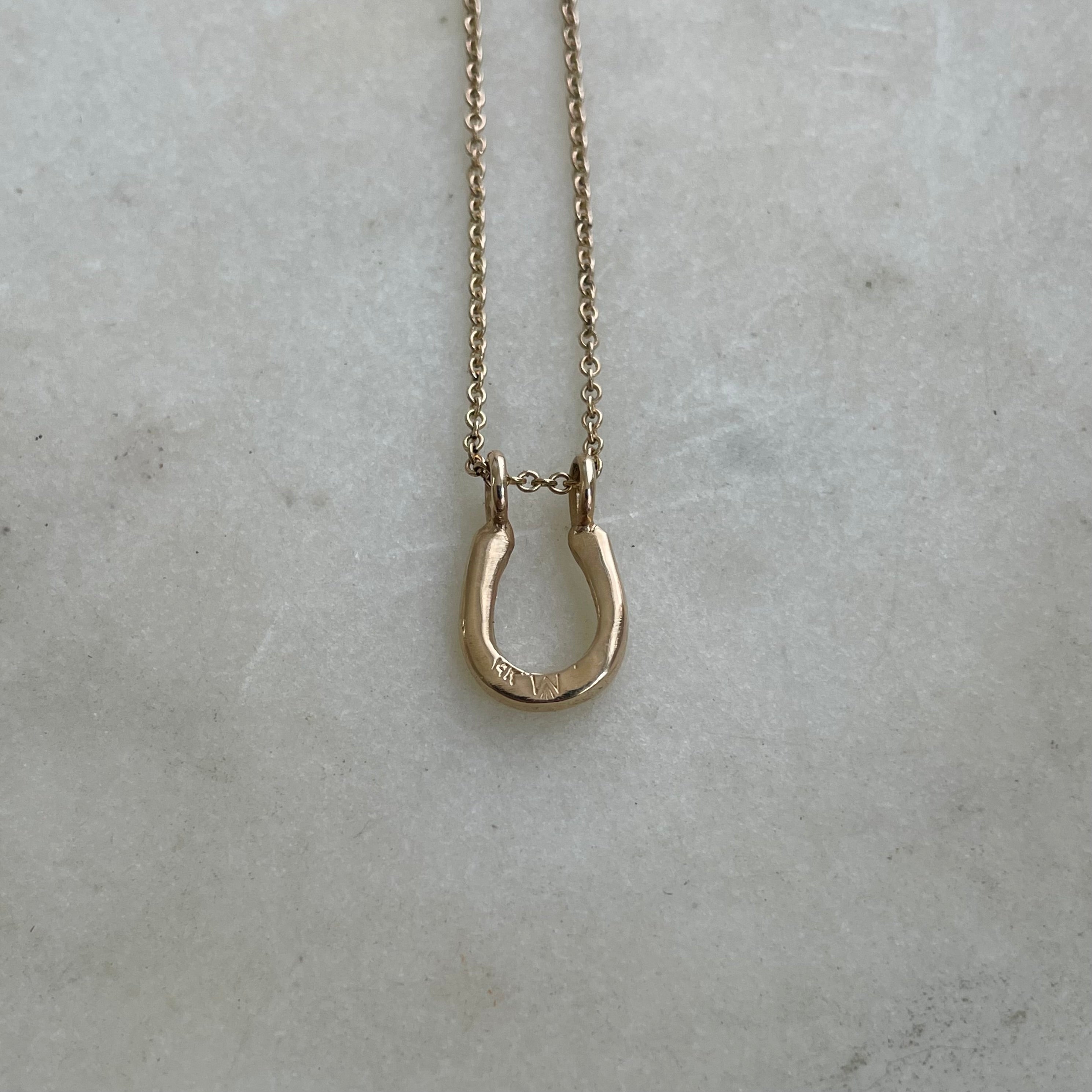 14KT Yellow Gold HorseShoe buy Pendant