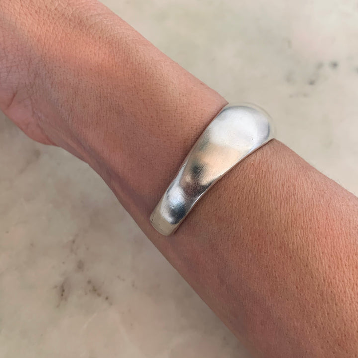 AMANDA CUFF — 2 TURQUOISE STONES