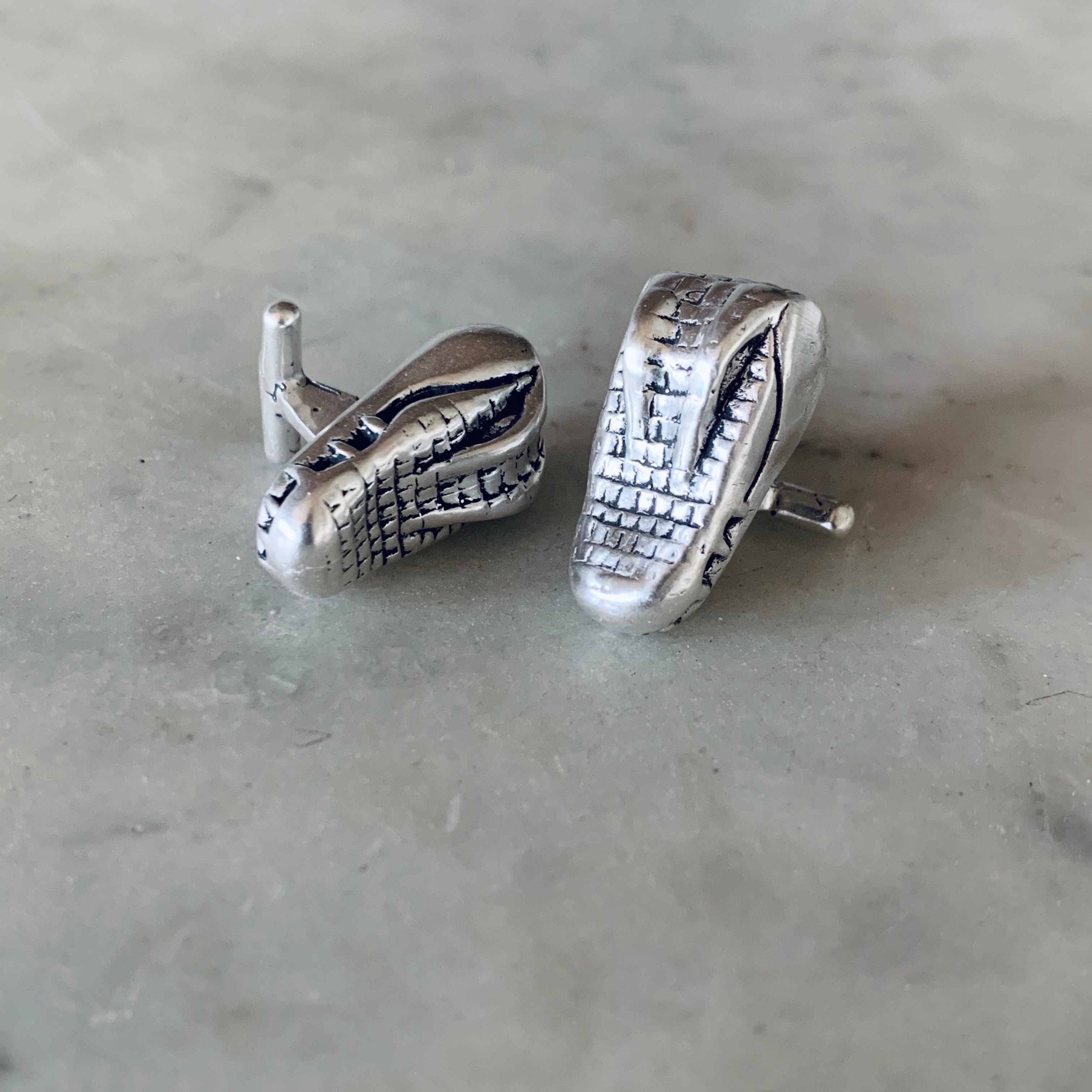 Alligator Head Cufflinks | MIMOSA Handcrafted
