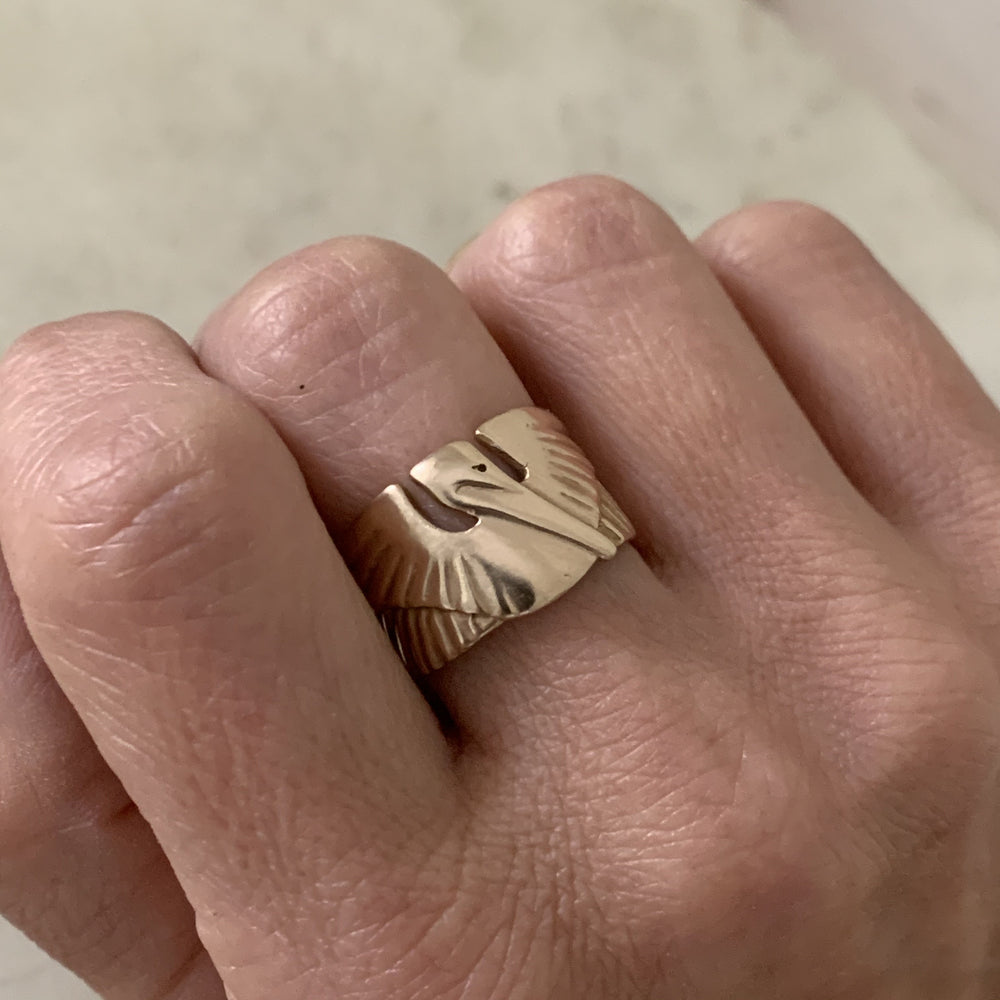 PELICAN RING - MIMOSA Handcrafted Jewelry