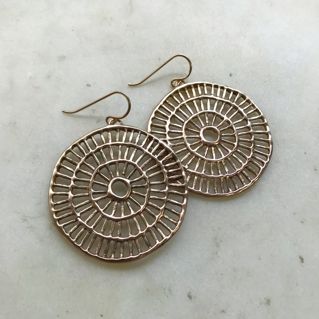 SHIMMERING SUN EARRINGS - MIMOSA Handcrafted Jewelry
