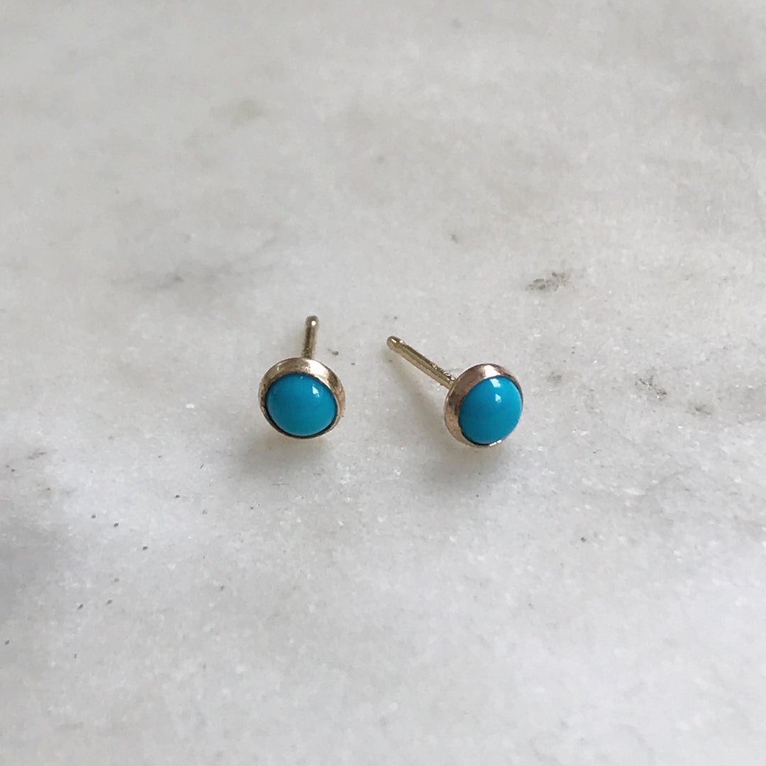 TURQUOISE STUDS - MIMOSA Handcrafted Jewelry