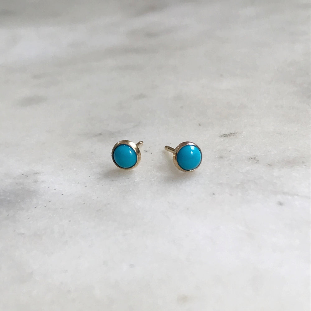 TURQUOISE STUDS - MIMOSA Handcrafted Jewelry
