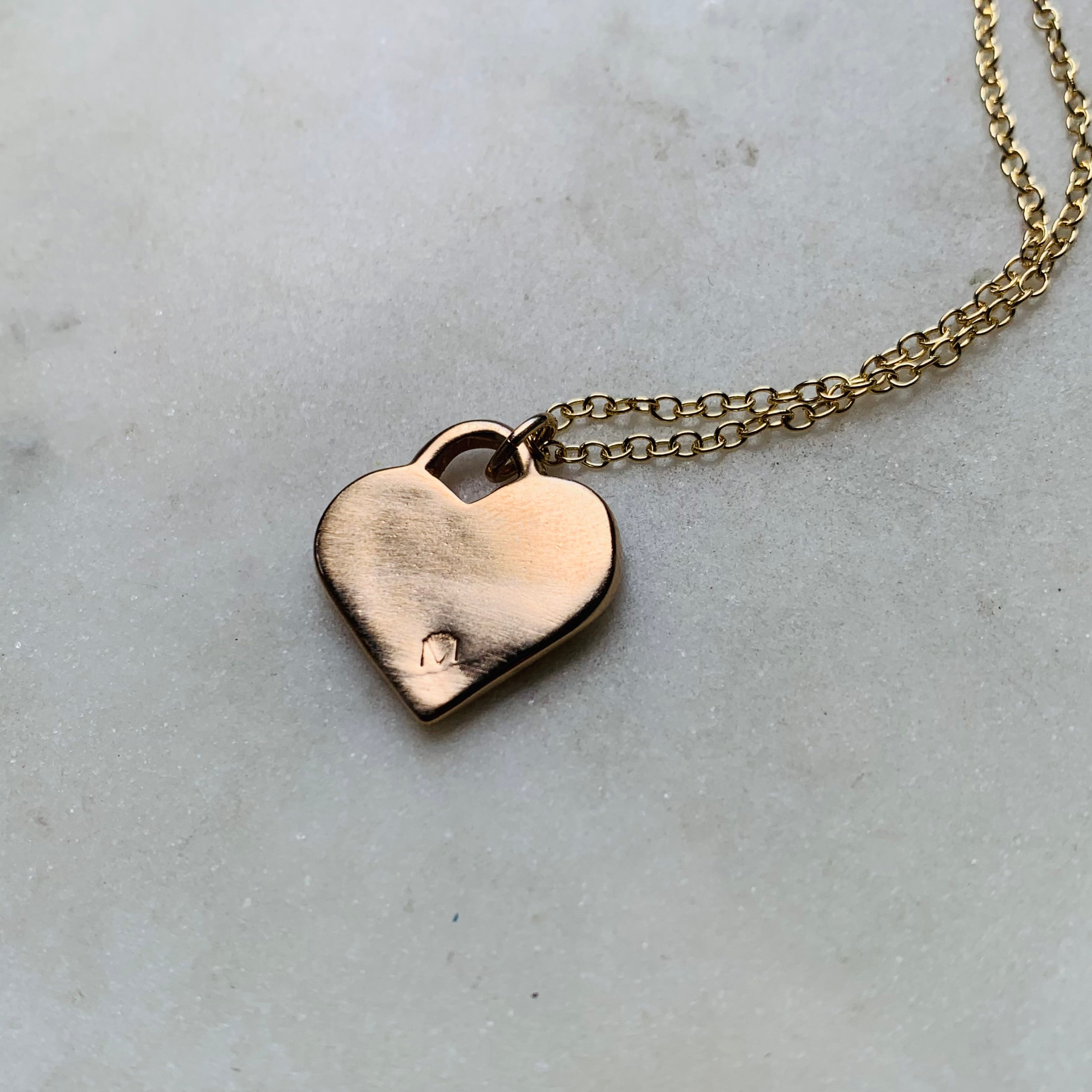 Plated Heart Necklace in Gold | Glassons