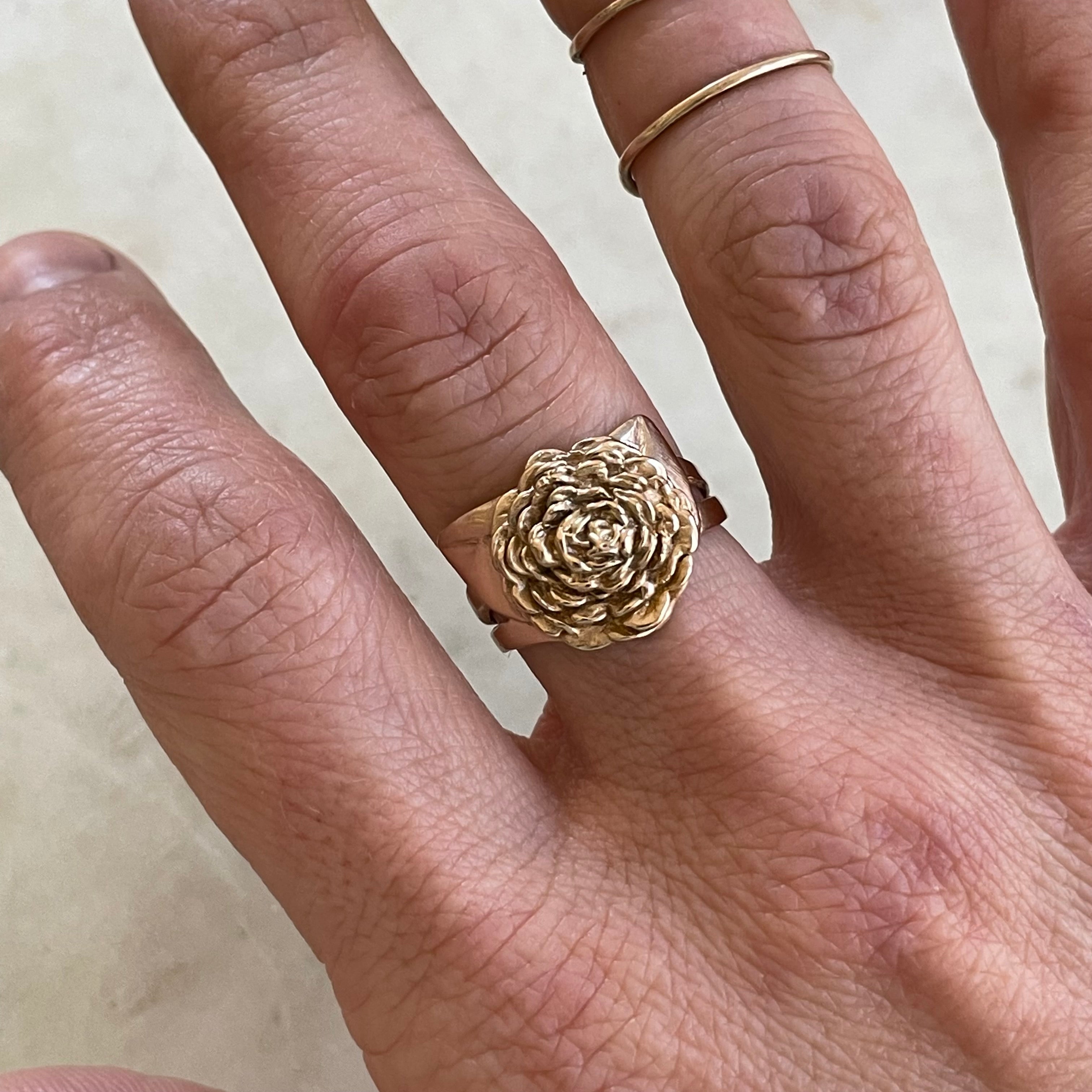 Camellia Flower Ring | MIMOSA Handcrafted