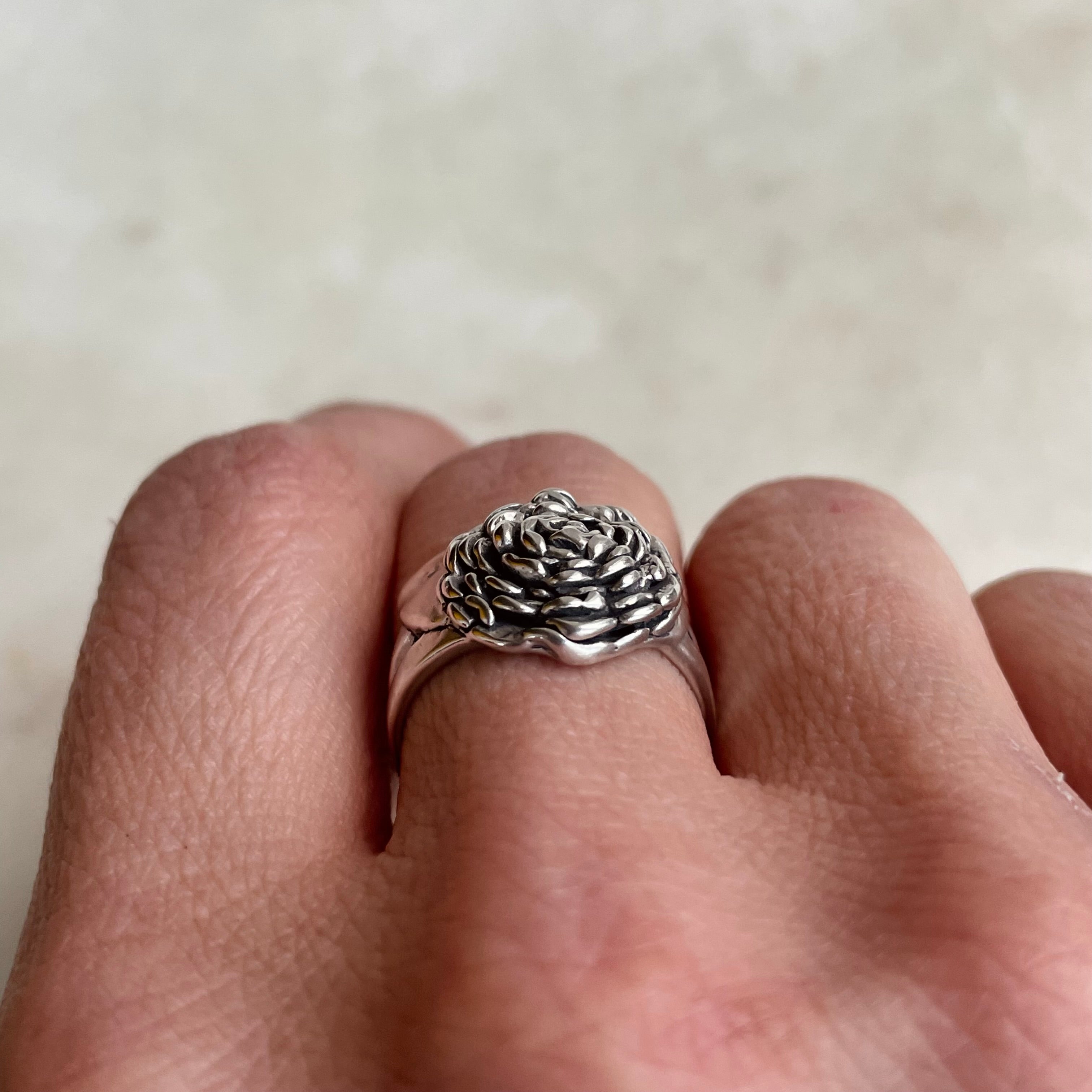 Camellia Flower Ring | MIMOSA Handcrafted