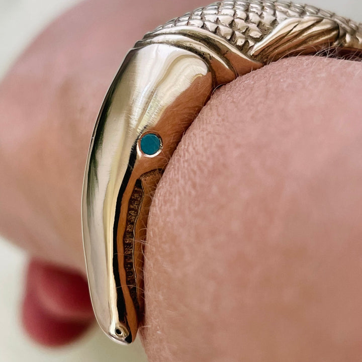 GARFISH BRACELET + TURQUOISE EYES | MIMOSA Handcrafted