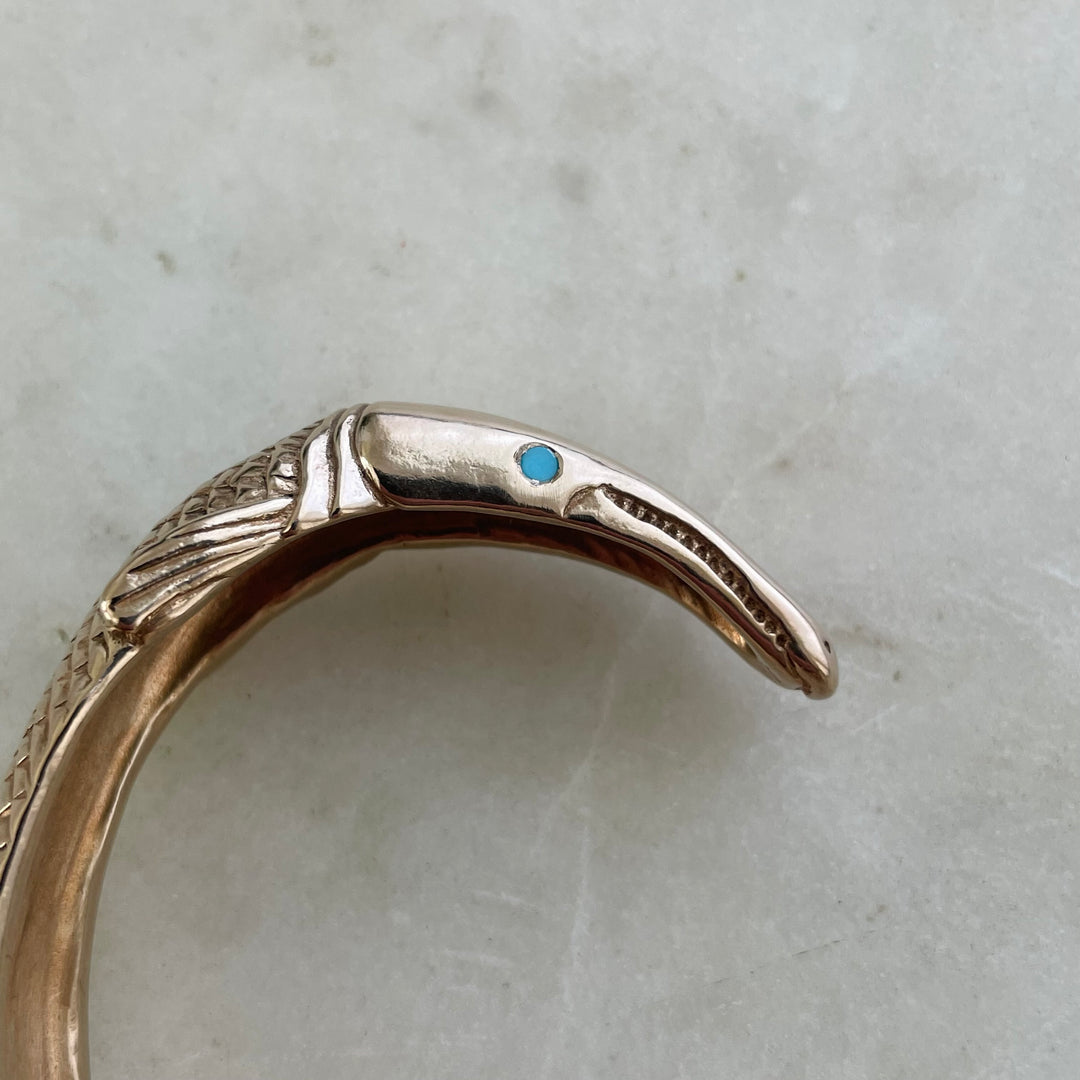 GARFISH BRACELET + TURQUOISE EYES | MIMOSA Handcrafted