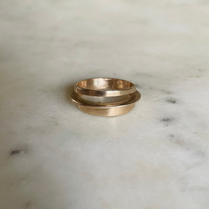 MIMOSA Handcrafted Bronze Stacking Ring