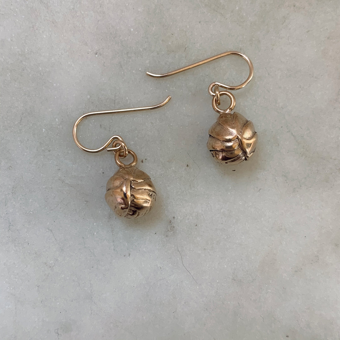 Bronze Rollie Pollie Earrings - MIMOSA Handcrafted Jewelry